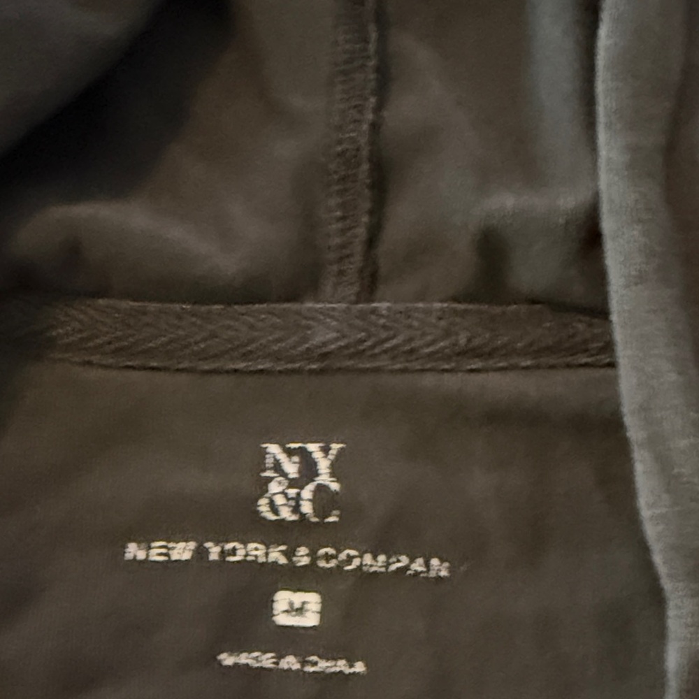 New York & Company Charcoal Gray Hoodie - Picture 2 of 5